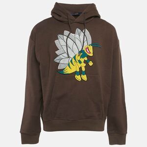 Louis Vuitton Brown Bee Patch Cotton Hoodie L